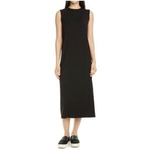 Vince T-shirt tank style black midi dress